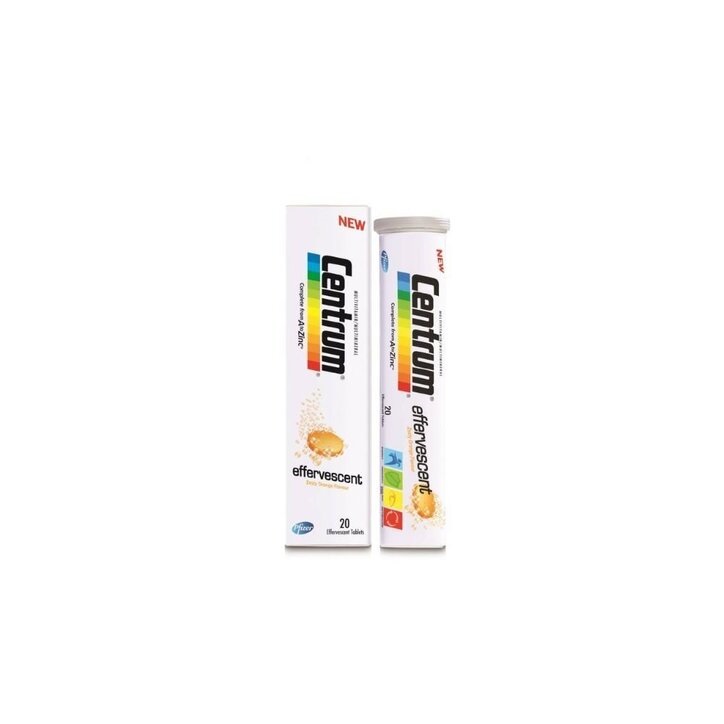 Centrum A to Zinc Effervescent 20 Tablets